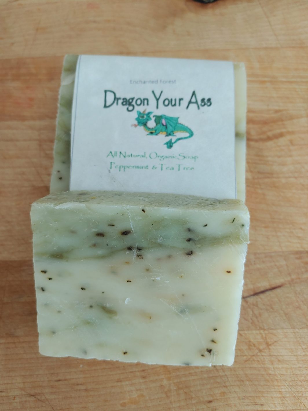 Dragon Your Ass (peppermint and tea tree soap)