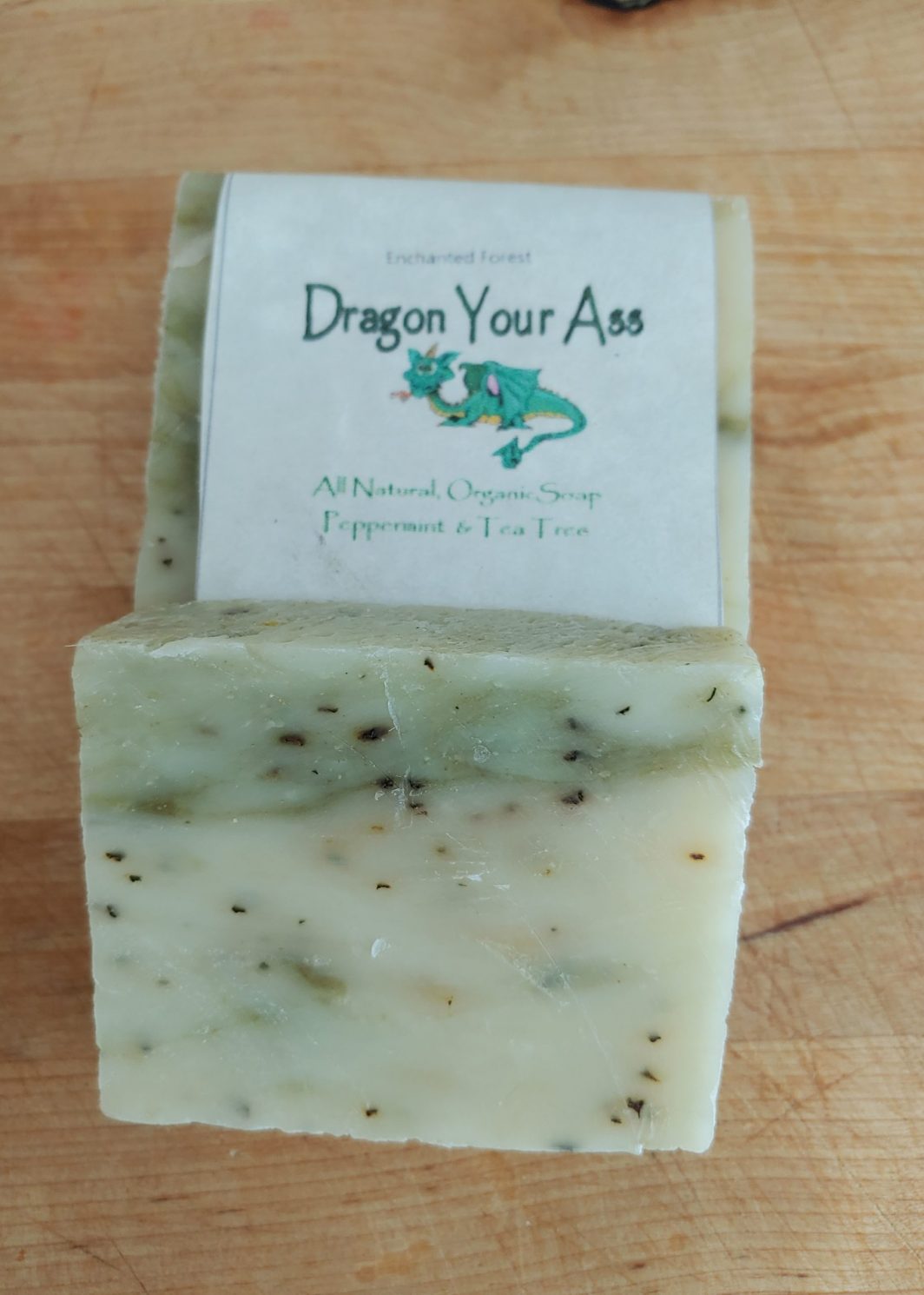 Dragon Your Ass (peppermint and tea tree soap)